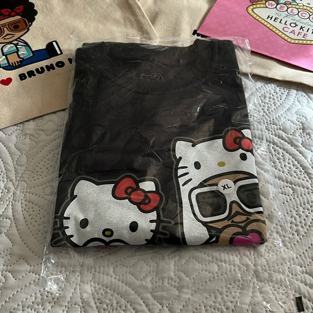 From Bruno Mars Hello Kitty T shirt from MGM Las Vegas. Black XL. new - Picture 1 of 1